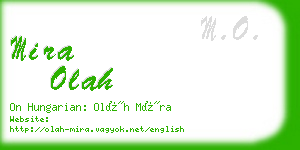 mira olah business card